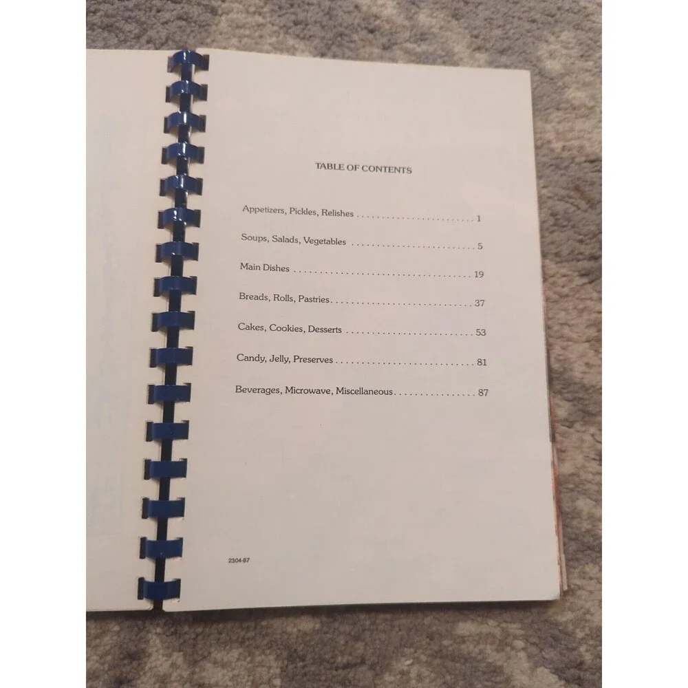 Edgewood Baptist Church‎ Cookbook Spiral Vintage 1988 Acteen Winston-Salem, NC